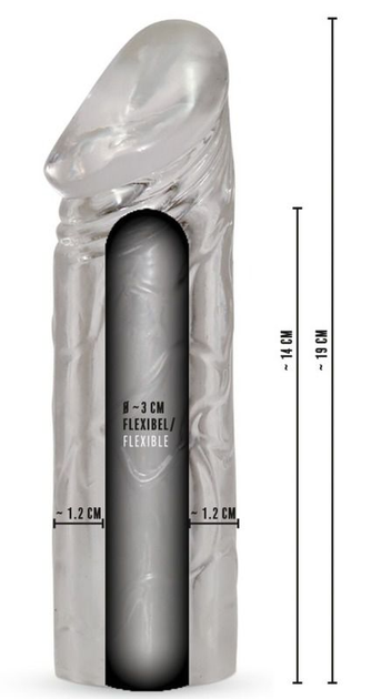 Насадка-удлинитель на пенис Rebel Mega Dick Sleeve (15532000000000000) - изображение 5