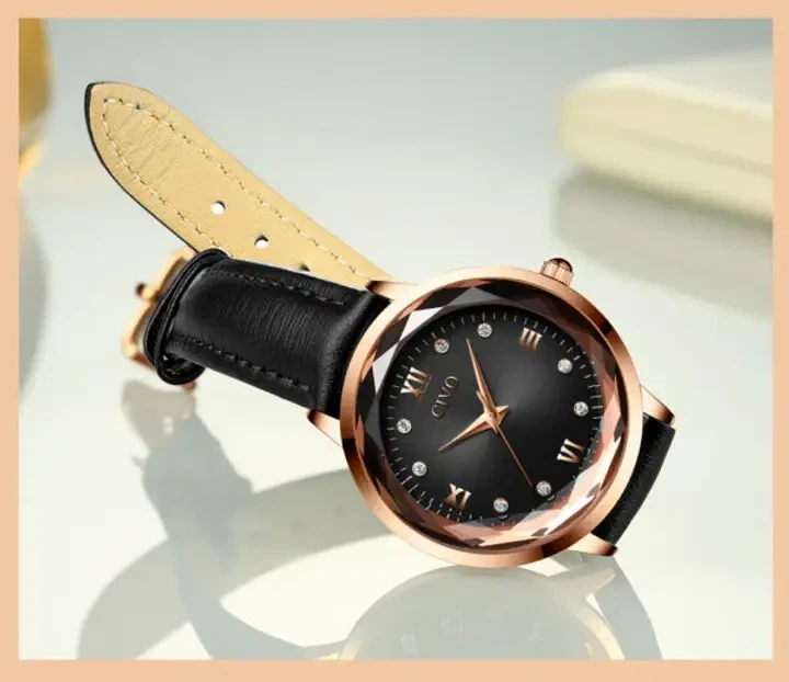 Часы женские CIVO 8101C Mesh Band Black - изображение 2