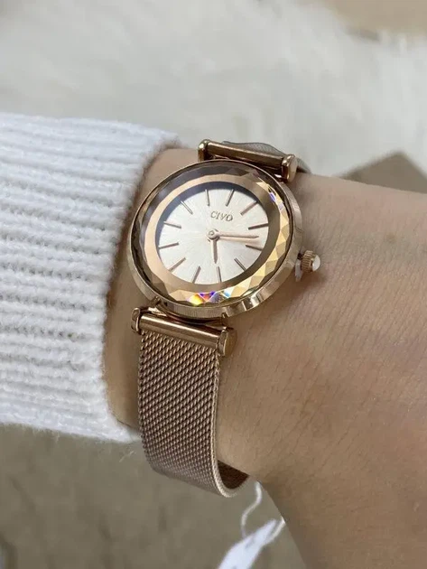Часы женские CIVO 8107C Mesh Band Rose Gold - изображение 2