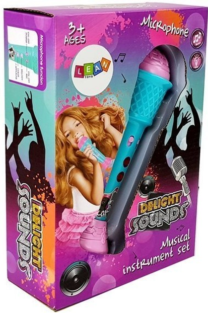 Дитячий мікрофон Lean Toys для караоке, синій 7819 (5903802454109) - зображення 1