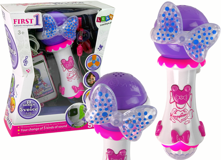 Мікрофон для дітей Lean Toys караоке MP3 з динаміком 1658 (5905323215689) - зображення 1