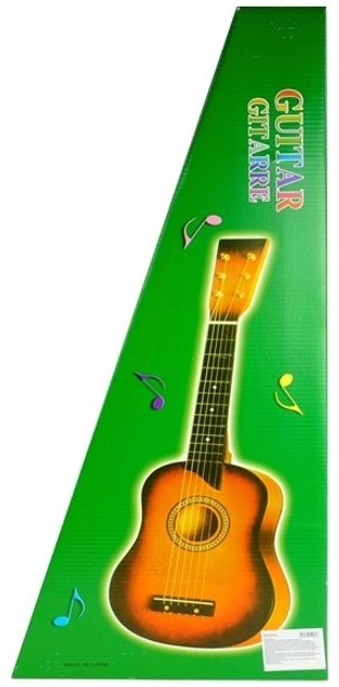 Дерев'яна класична гітара Lean Toys з кісткою 60 см Червона 2247 (5903802450286) - зображення 1
