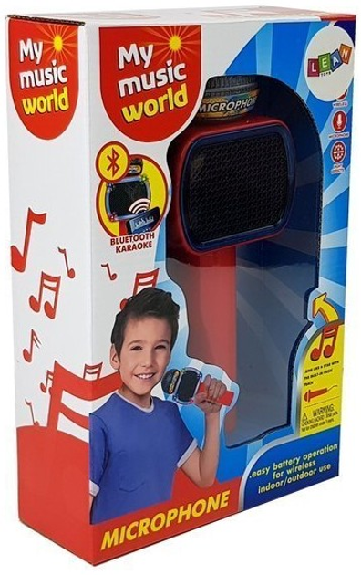 Mikrofon dziecięcy bezprzewodowy Lean Toys karaoke z bluetooth i głośnikiem Czerwony 7828 (5903802454192) - obraz 1