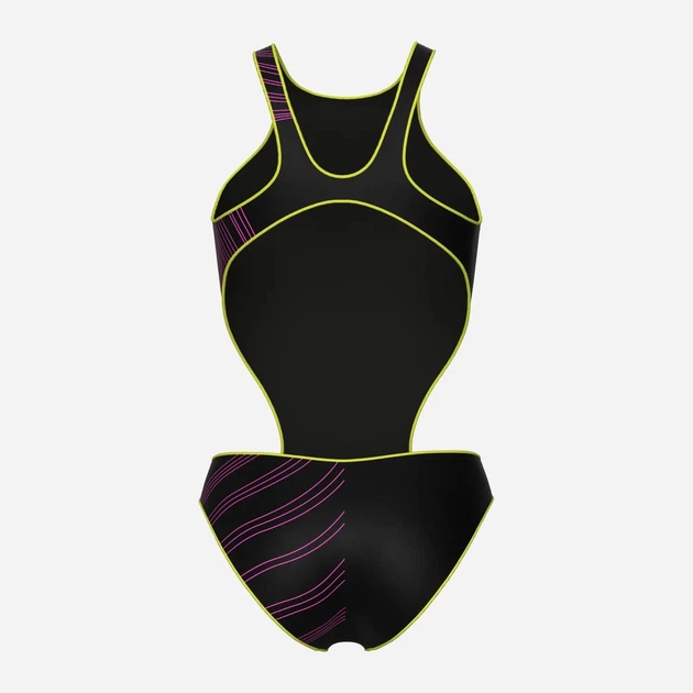 Купальник слитный женский Arena One Stream Swimsuit 008953-560 34 Черный/Розовый (3468337505532) - Фото 7 Купальник слитный женский Arena One Stream Swimsuit 008953-560 34 Черный/Розовый (3468337505532) - изображение 7