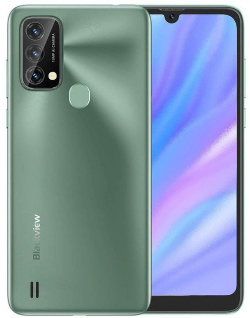 Смартфон 6.09" Blackview A50 3/64Gb 4G 2-SIM 13/5Мп 4 ядра Android 11 Ink Green - Фото 1 Смартфон 6.09" Blackview A50 3/64Gb 4G 2-SIM 13/5Мп 4 ядра Android 11 Ink Green - зображення 1