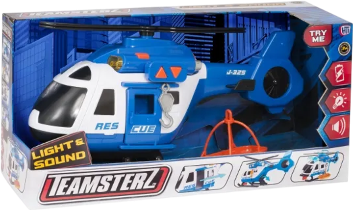 Helikopter ratunkowy HTI Toys Teamsterz Mighty Machines z światłem i dźwiękiem (5050841684414) - obraz 1