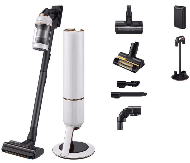 Odkurzacz pionowy akumulatorowy Samsung BeSpoke Jet Plus Pet VS20B95823W - obraz 2