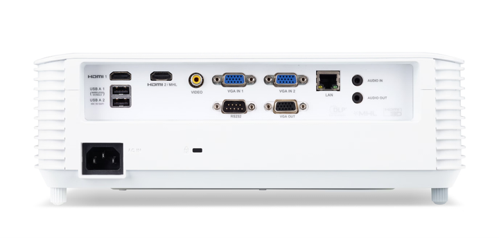 Проектор Acer S1286HN Education, короткофокусний DLP проектор для навчання, 4000 люмен, HDMI White - зображення 6