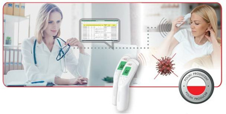 Термометр Tech-Med HW-HL020 електронний безконтактний з Bluetooth (5901812546562) - зображення 3