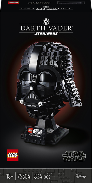 Zestaw klockow LEGO Star Wars Helm Dartha Vadera 834 elementy (75304) (955555908704461) - Outlet - obraz 1
