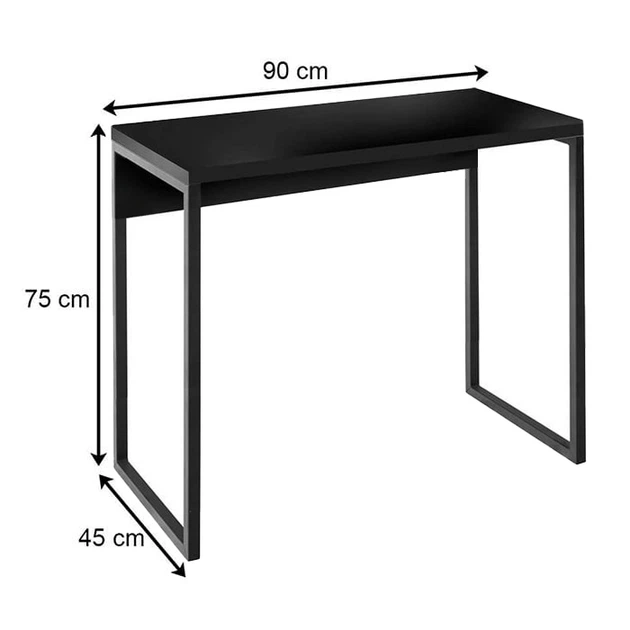 Стіл письмовий/для ноутбука у стилі Лофт каркас металевий StepLoft Comp-table-140 - зображення 2
