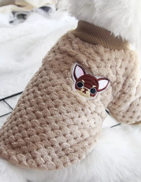 Флісова кофта для собак Bubble 2XL Бежевий - Фото 8 Флісова кофта для собак Bubble 2XL Бежевий - зображення 8