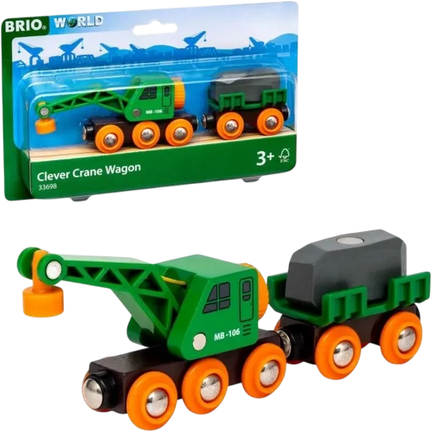 Dźwig Brio World z wagonem (7312350336986) - obraz 1