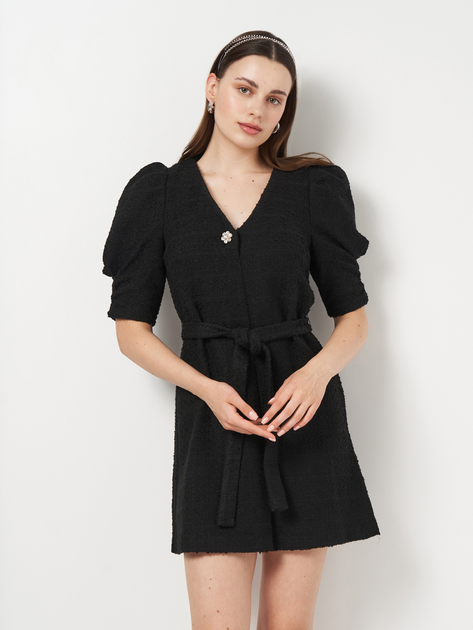 Сукня міні осіння жіноча Reserved 1524N-99X XL Чорна від Rozetka на платформі USKIDKA Акція на Сукня міні осіння жіноча Reserved 1524N-99X XL Чорна від Rozetka