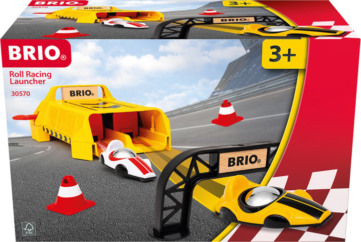 Platforma startowa Brio z 2 samochodami wyścigowymi (7312350305708) - obraz 1