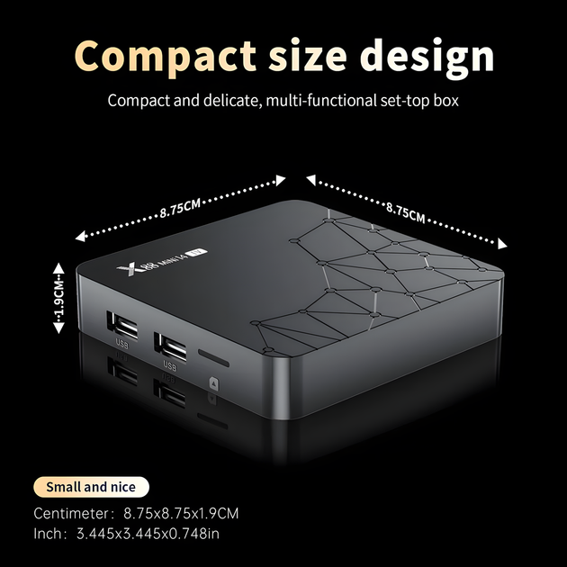 Смарт-приставка X88 Mini 14 TV Box Android 14 RK3518 2/16 ГБ с
