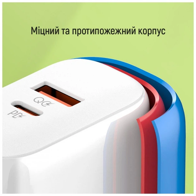 Зарядний пристрій ColorWay GaN Mini 25W PD Port PPS USB-C white (CW-CHS052PD-WT) (254003) - Фото 10 Зарядний пристрій ColorWay GaN Mini 25W PD Port PPS USB-C white (CW-CHS052PD-WT) (254003) - зображення 10