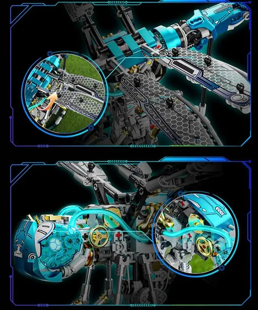Конструктор MJI механический СТРЕКОЗА «Dragonfly» для детей и