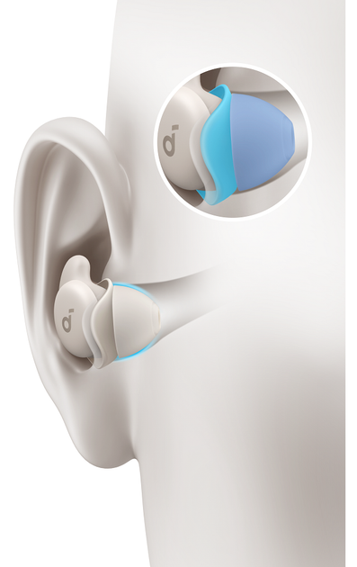 Наушники беспроводные для сна Anker SoundCore Sleep A20 (A6611) бежевые - изображение 5