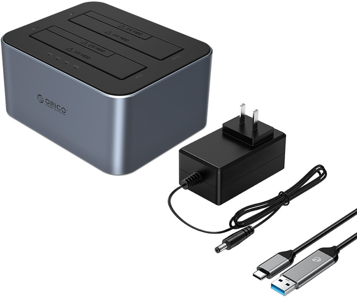 Док-станція Orico 6626C3-C-V1 Grey (6942227137593) - зображення 2