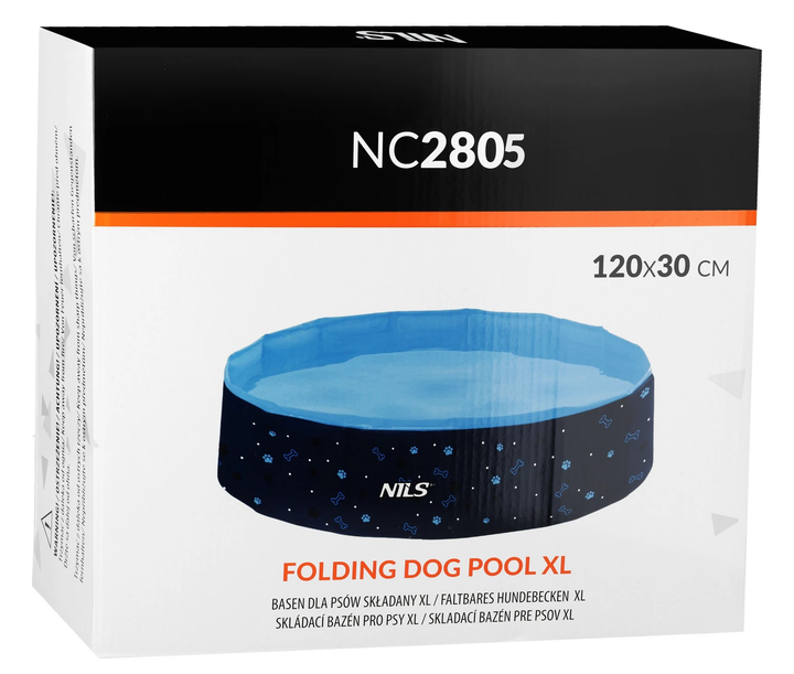 Басейн для собак Nils складаний NC2805 XL 120 x 30 см (5908261680588) - зображення 8