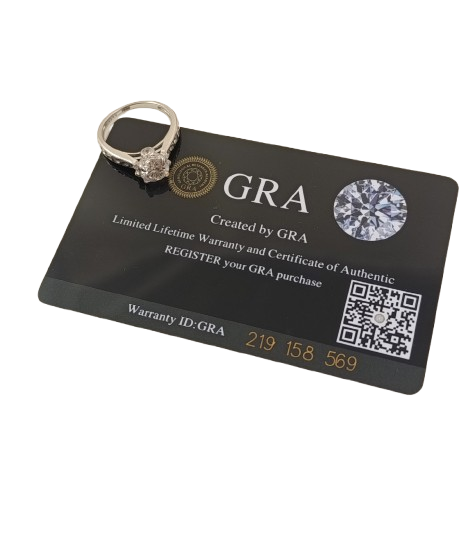 Срібна каблучка з муассанітом 1,2 ct. 7 мм 17 розмір (219158569) - Фото 6 Срібна каблучка з муассанітом 1,2 ct. 7 мм 17 розмір (219158569) - зображення 6