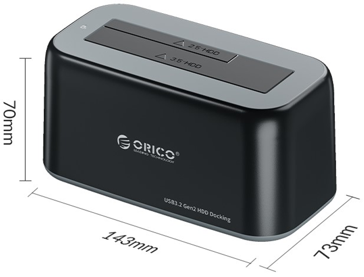 Док-станція Orico 6819C3 Black (6942227137579) - зображення 3