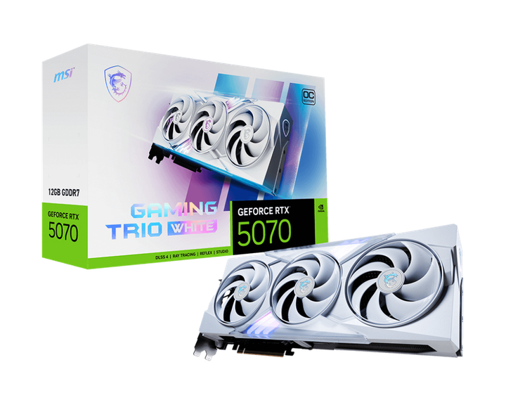 Видеокарта MSI GeForce RTX 5070 12G GAMING TRIO OC WHITE - изображение 7