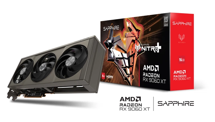 【納品書有】Sapphire Radeon RX 9060 XT 16GB Видеокарта Sapphire Radeon RX 9060 XT 16GB NITRO+ GAMING OC (11350