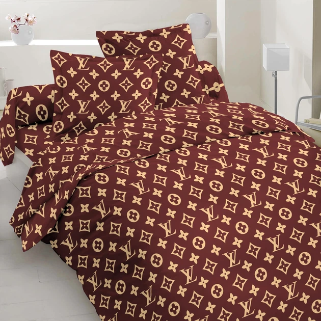 Тканина бязь набивна голд НТ принт Louis Vuitton (120г/м.кв220см пог.м) 189724 - Фото 1 Тканина бязь набивна голд НТ принт Louis Vuitton (120г/м.кв220см пог.м) 189724 - зображення 1
