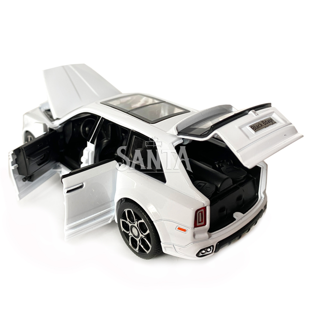 Игрушечная машинка металлическая Rolls-Royce Ghost BLACK BADGE, ролс ройс, белый, звук, свет, инерция, откр двери, капот, Автоэксперт, 1:32,15*8*5,5см (ТК-11056) - изображение 5