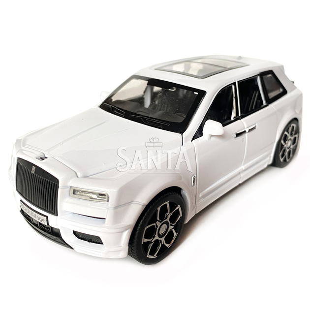 Игрушечная машинка металлическая Rolls-Royce Ghost BLACK BADGE, ролс ройс, белый, звук, свет, инерция, откр двери, капот, Автоэксперт, 1:32,15*8*5,5см (ТК-11056) - изображение 6