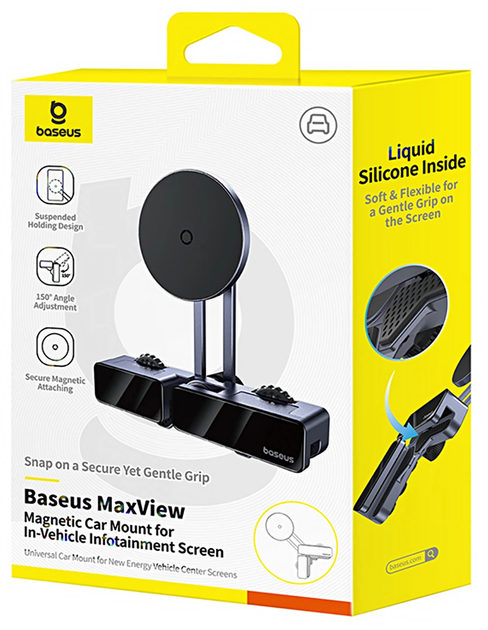 Тримач автомобільний Baseus MaxView Magnetic Grey (C40180701813-00) - зображення 6