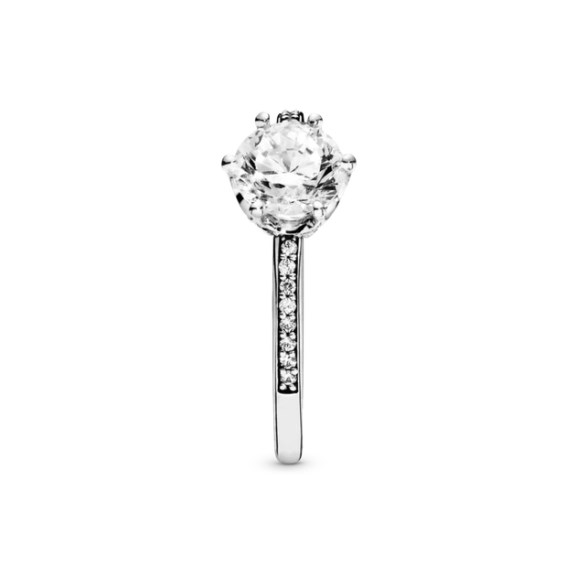 Срібна каблучка з короною Pandora Пандора 198289CZ (16) - зображення 2
