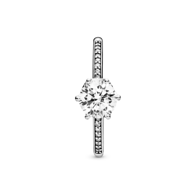 Срібна каблучка з короною Pandora Пандора 198289CZ (16) - зображення 4