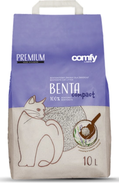 Żwirek dla kotów COMFY Benta new compact 10 l lavende (5905546339568) - obraz 1