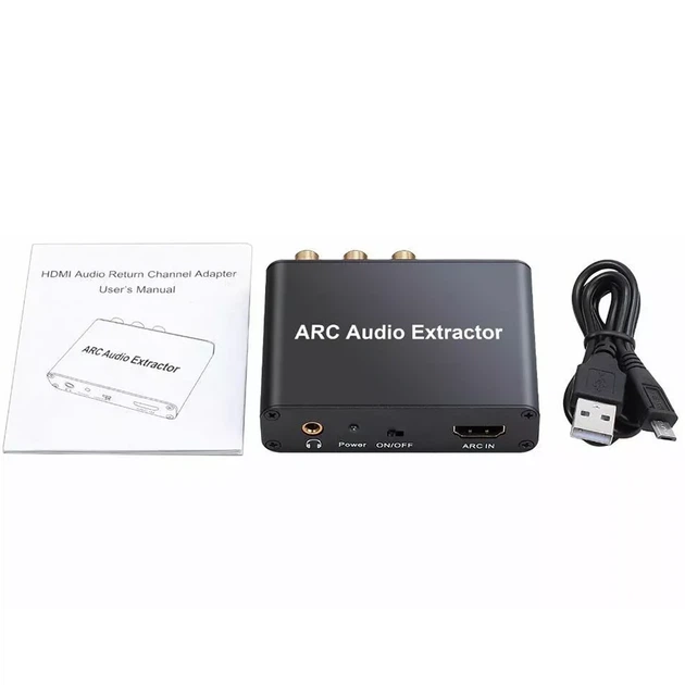 Активный аудио экстрактор U&P Audio Extractor ARC HDMI - SPDIF / Coaxial / RCA Black (AY80BK) - изображение 8