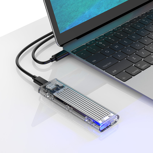 Obudowa dysku Orico TCM2-C3 M.2 NVME USB-C Silver (6942227137814) - obraz 4