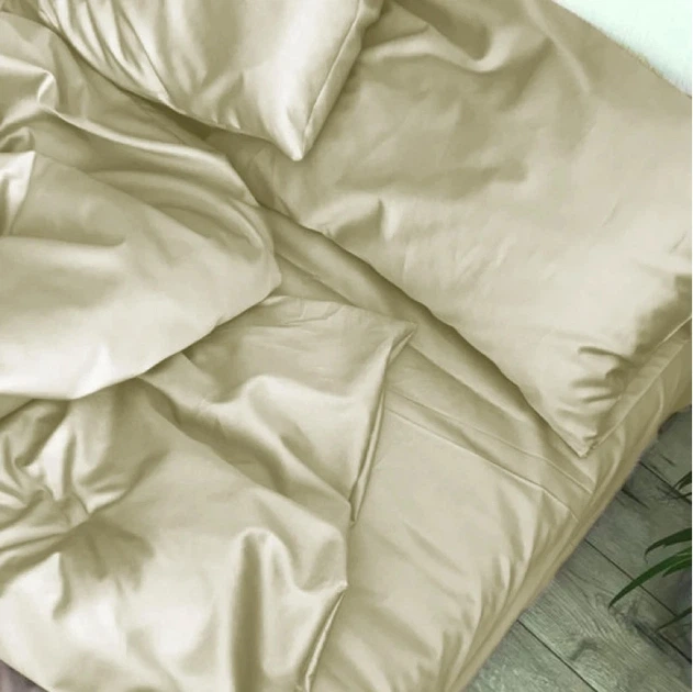 Комплект постільної білизни MirSon King Size 220x240 см Light Pro 10-014 Soft yellow Satin (2200010175769) - зображення 2