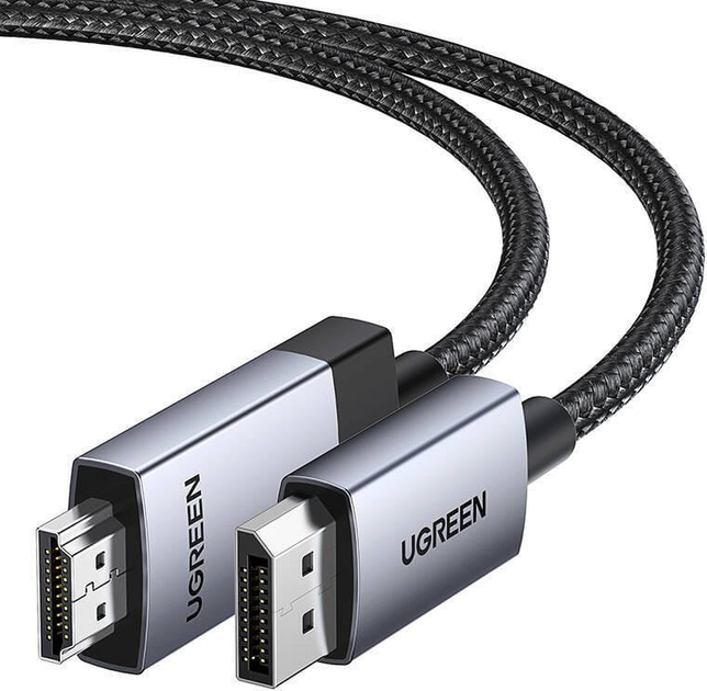 Kabel Ugreen DP119 25491 DisplayPort - HDMI 3 m Gray (6941876224913) - obraz 2