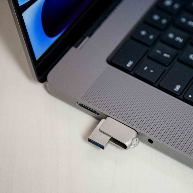 Pendrive Platinet 45606 45969 USB 3.2 / Type-C Black (PMFMC128) - obraz 4