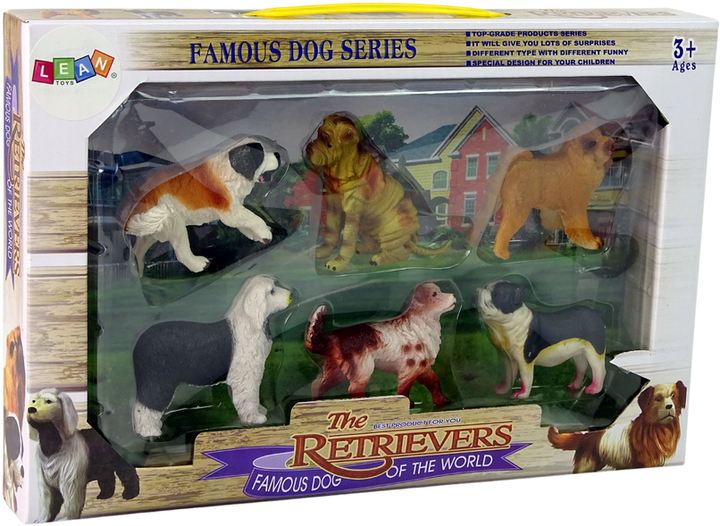 Zestaw figurek Lean Toys Psy rasowe 6 szt (5905214970529) - obraz 1