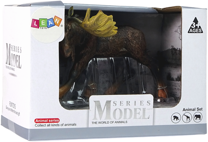 Figurka kolekcjonerska Lean Toys Łoś leśny 9 cm (5905214970611) - obraz 1