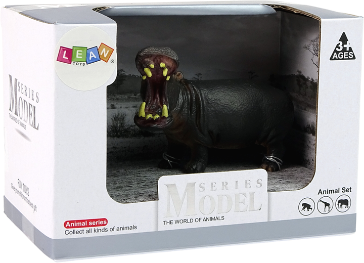 Колекційна фігурка Lean Toys Animals of the World Африканський Бегемот 7 см (5905214970666) - зображення 1