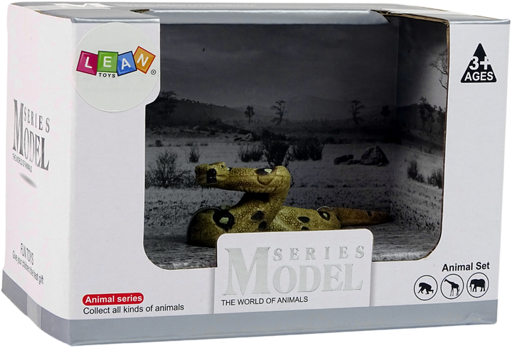 Figurka kolekcjonerska Lean Toys Zwierzęta Świata Wąż Boa dusiciel 4 cm (5905214971502) - obraz 1