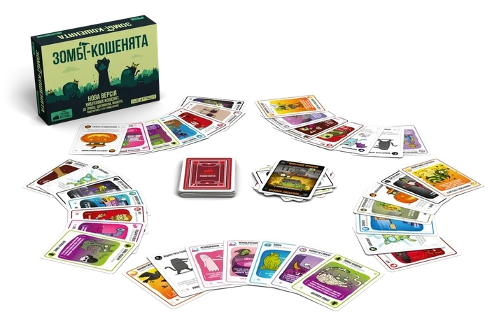 Настольная игра Взрывные котята: Зомби-котята (Zombie Kittens) - Фото 2 Настольная игра Взрывные котята: Зомби-котята (Zombie Kittens) - изображение 2