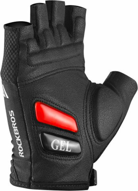 Rękawiczki rowerowe Rockbros z wkładkami żelowymi S143-BK L Black (5907769312724) - obraz 3