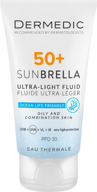 Krem przeciwsłoneczny do twarzy Dermedic Sunbrella Spf 50+ dla skóry tłustej i mieszanej 40 ml (5901643177560) - obraz 1