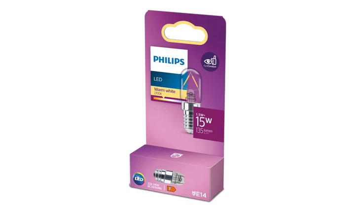 Світлодіодна лампа Philips філаментна T20 1.5Вт E14 2700K (тепле) 135 люменів 929003834491 - зображення 2