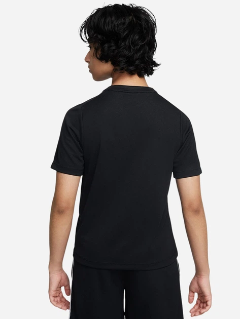 Підліткова футболка для хлопчика Nike B Nk Df Multi Ss Top Hbr HF8100-010 137-147 M Чорна (197859928743) - зображення 2
